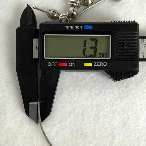 VTG Sterling Silver 925 Hand-wrought Modernist Beaded Floral Acorn Wire Necklace - Picture 13 of 16